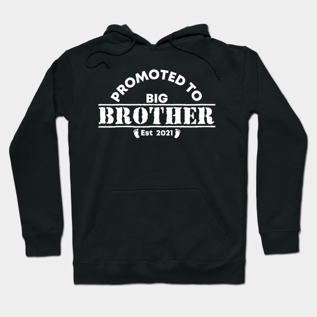 Vintage Promoted to Big Brother 2021 new Brother gift Big Brother Hoodie by Abko90